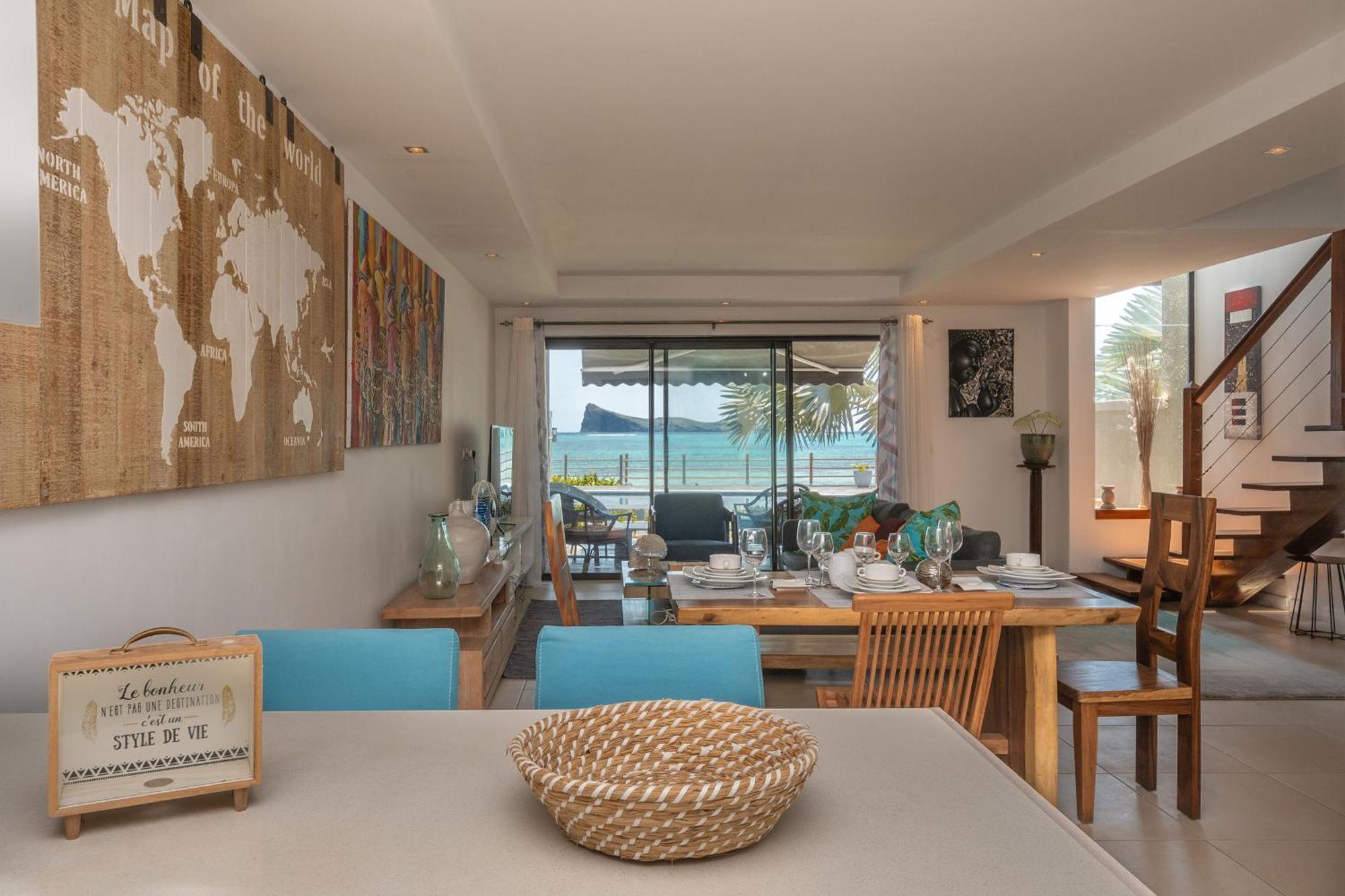 Luxury Beachfront Duplex, Coin De Mire View / 3Bed Cap Malheureux Bagian luar foto